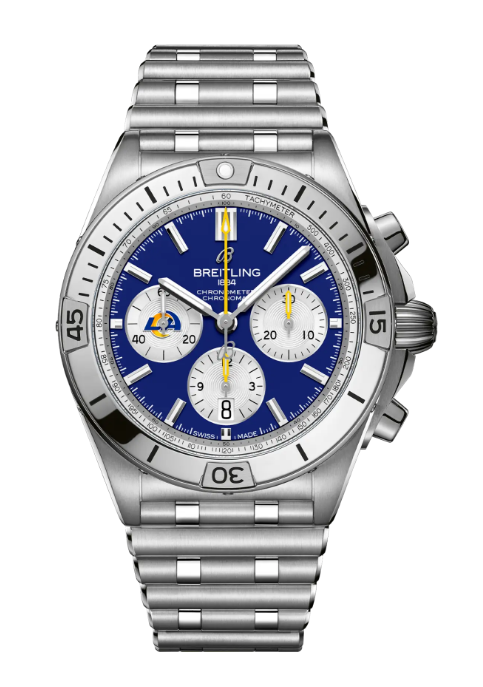 Best Review Breitling Chronomat B01 42 NFL Los Angeles Rams Replica Watch AB01342B1C9A1